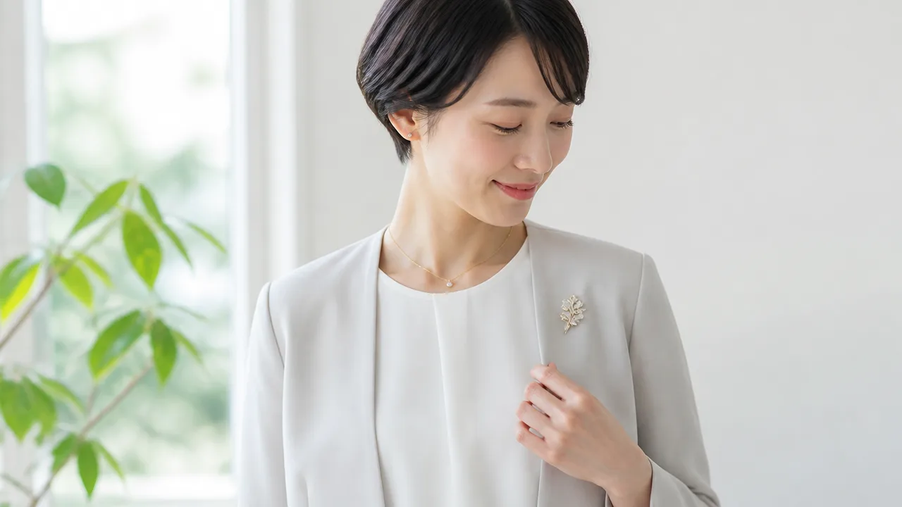 ブローチとネックレスは両方つけてもいい？上品に見せるコツ