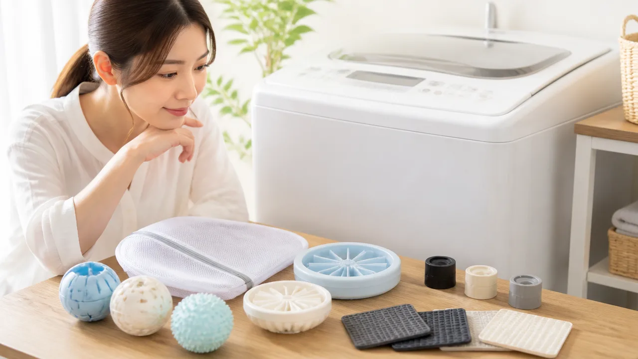 洗濯機片寄り防止グッズは100均にある?種類や選び方、使い方を解説