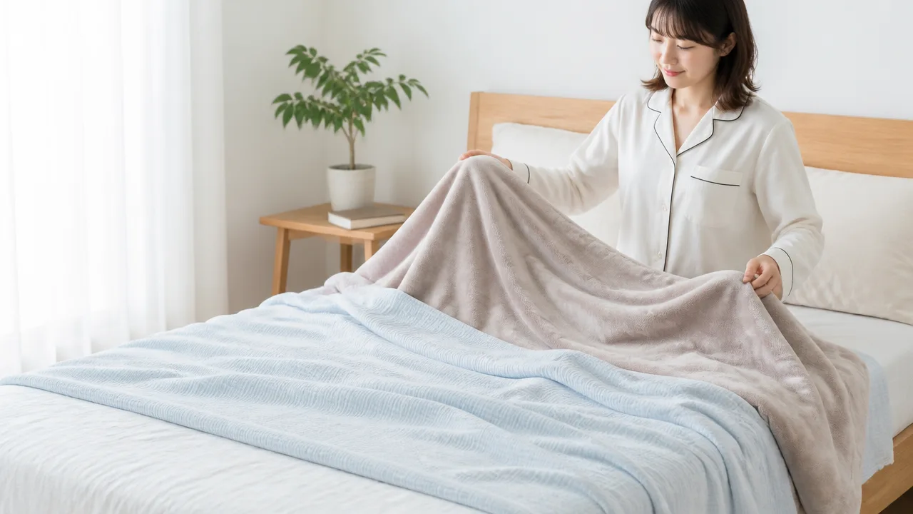毛布はいつから使う？気温の目安と季節ごとの選び方
