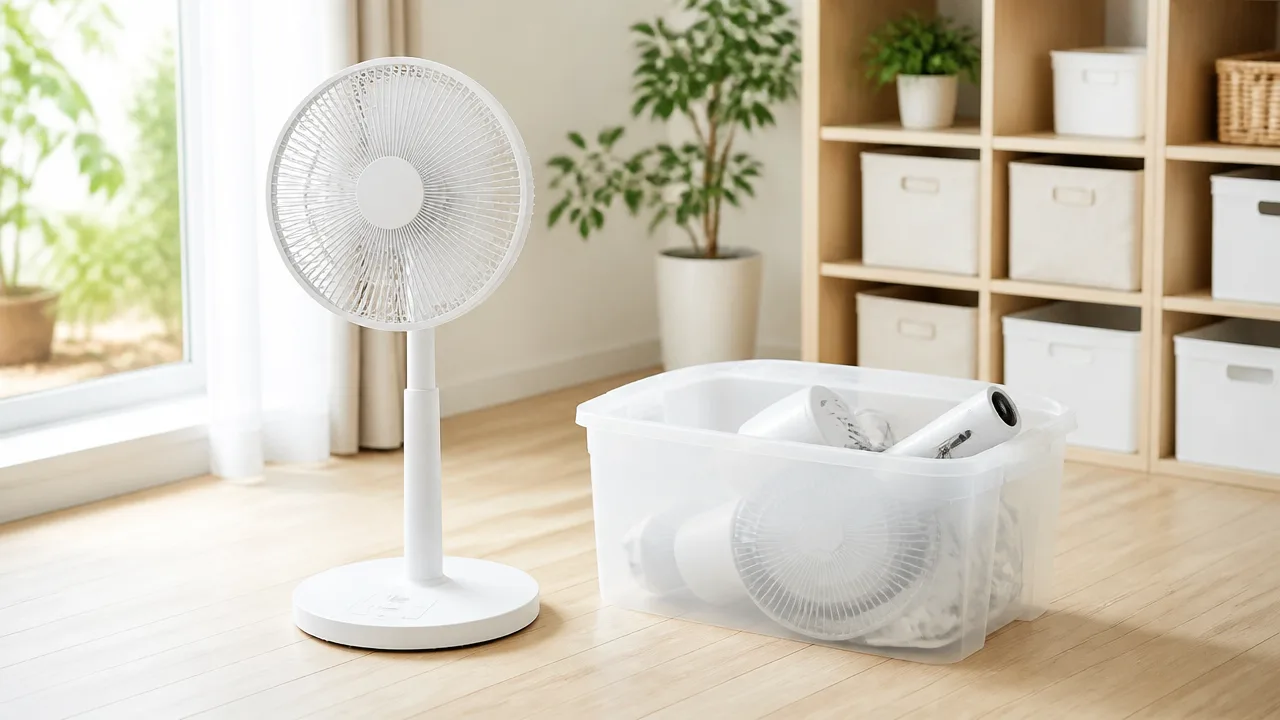 扇風機はいつ片づける？気温の目安と収納前のお手入れ方法