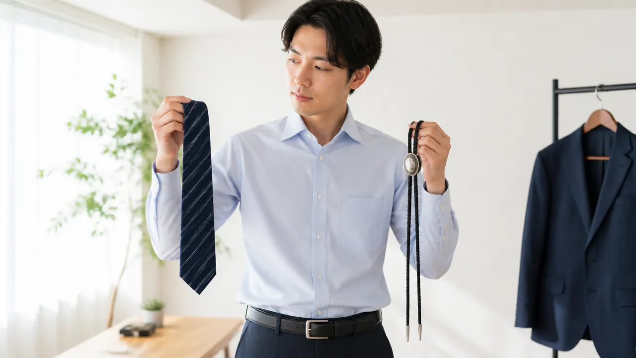ループタイがおじいちゃんっぽく見えるのはなぜ？由来と今風の選び方